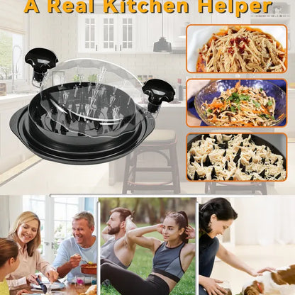 Chicken Shredder Tool Twist, Black Kitchen Tool