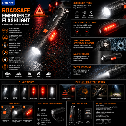 Dymoro® RoadSafe Emergency Flashlight
