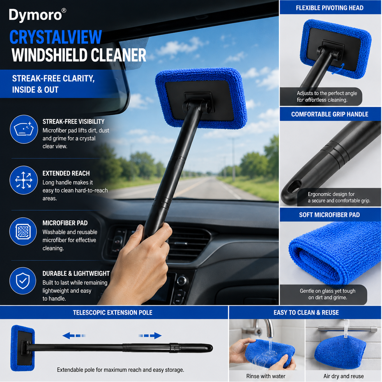 Dymoro® CrystalView Windshield Cleaner