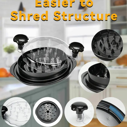 Chicken Shredder Tool Twist, Black Kitchen Tool