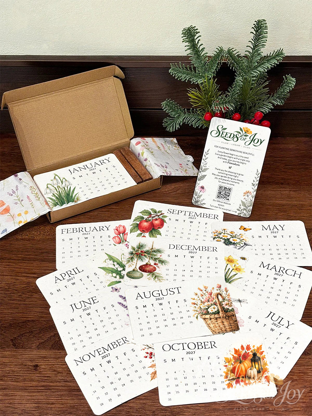 ✨🌱Early Holiday Sale 80% OFF🌱Eco-Friendly Plantable “Timeless” Seed Calendar 2027✨🌱