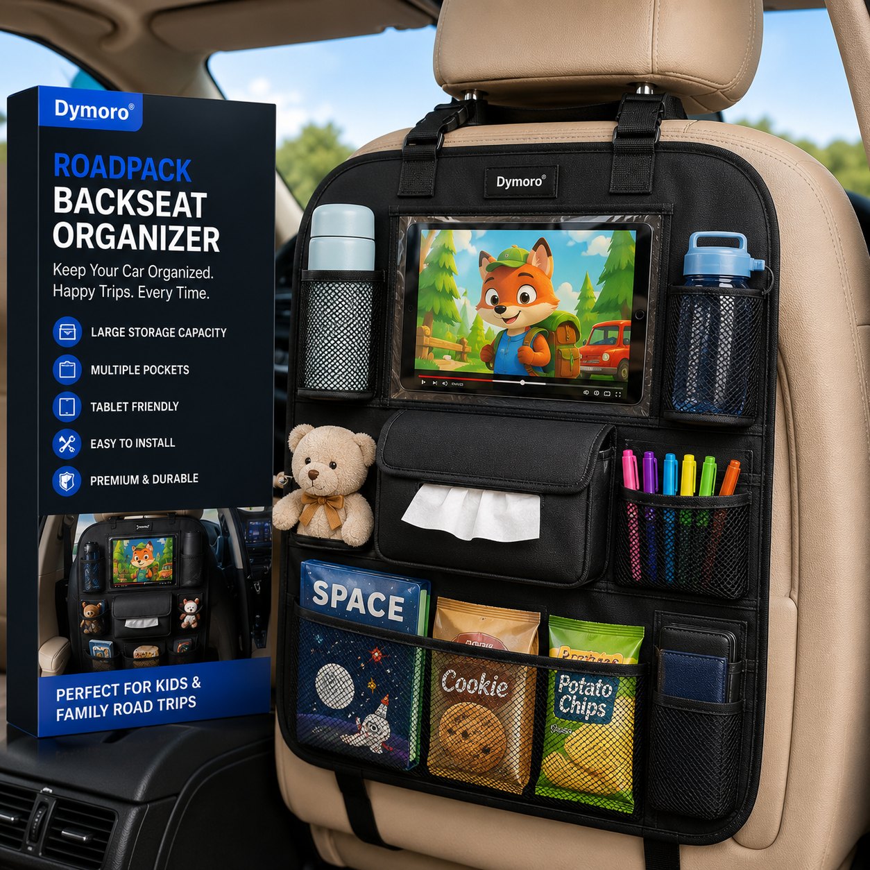 Dymoro® RoadPack Backseat Organizer