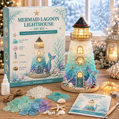 ✨Light‑Up Christmas Character Lighthouse | Complete DIY Craft Kit For Holiday Decor.