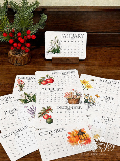 ✨🌱Early Holiday Sale 80% OFF🌱Eco-Friendly Plantable “Timeless” Seed Calendar 2027✨🌱