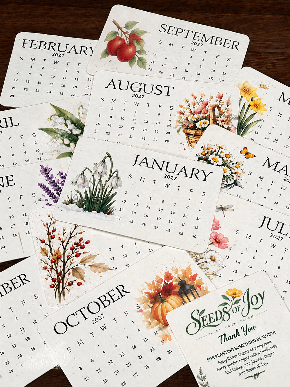 ✨🌱Early Holiday Sale 80% OFF🌱Eco-Friendly Plantable “Timeless” Seed Calendar 2027✨🌱