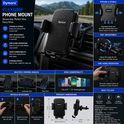 Dymoro® FlexGrip Phone Mount