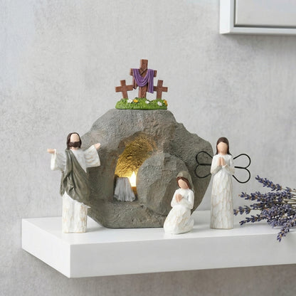 Resurrection Light Empty Tomb Easter Scene