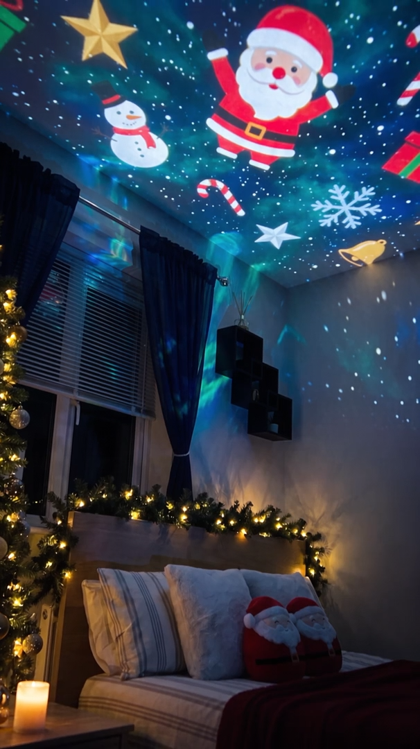 USB Projector Wreath – Halloween & Christmas Light Decoration