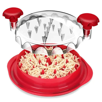 🍗 Twist Chicken Shredder Tool, Manual Meat Shredder for Pulled Pork, Beef & Chicken Breast, BPA Free Dishwasher Safe Kitchen Gadget for Meal Prep