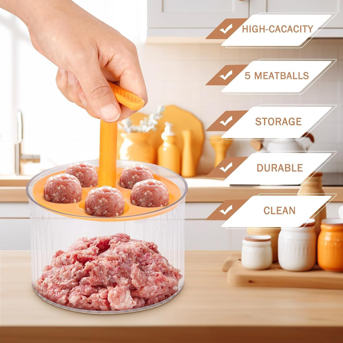 5-in-1 Meatball Maker – Make Perfect Meatballs in Seconds 🍽️